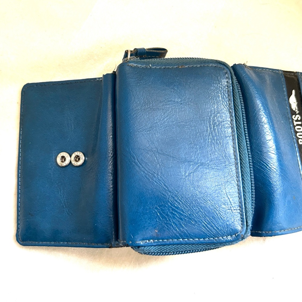 ROOTS Blue/Black Wallet - Picture 4 of 6